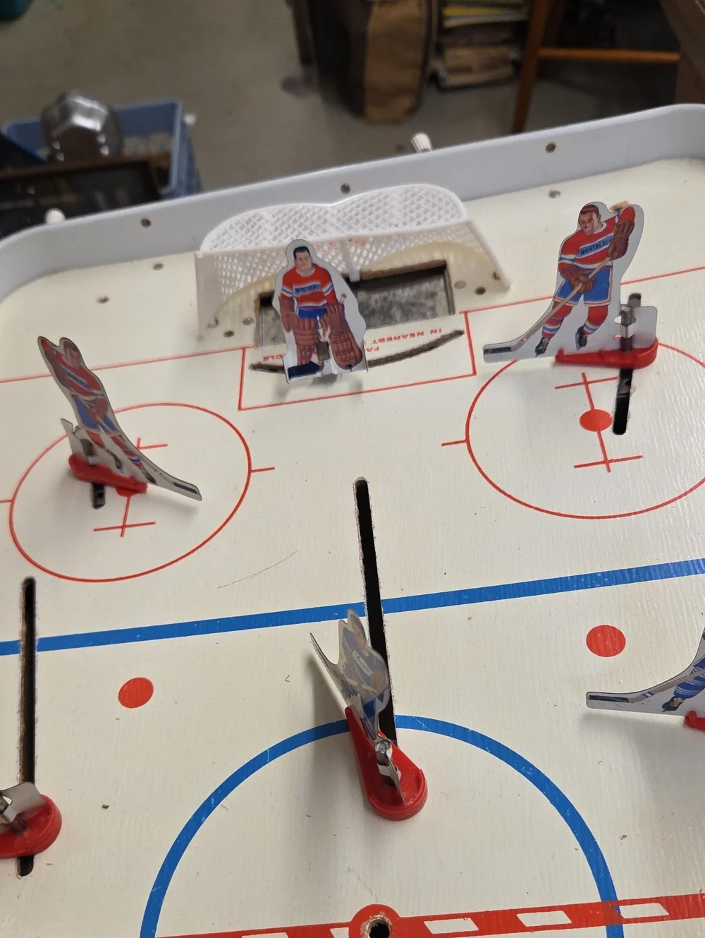 1960's Munro Games Pro League table top Hockey game w/ box Montreal vs Toronto